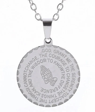 Grant Me The Serenity Medallion Necklace