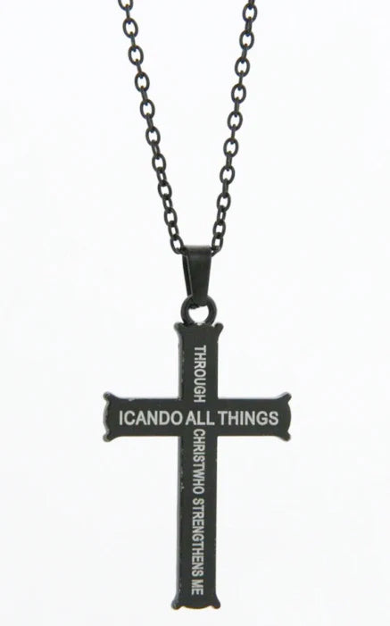 I Can Do All Things Cross Necklace
