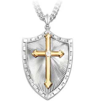 Shield of Faith Cross Necklace