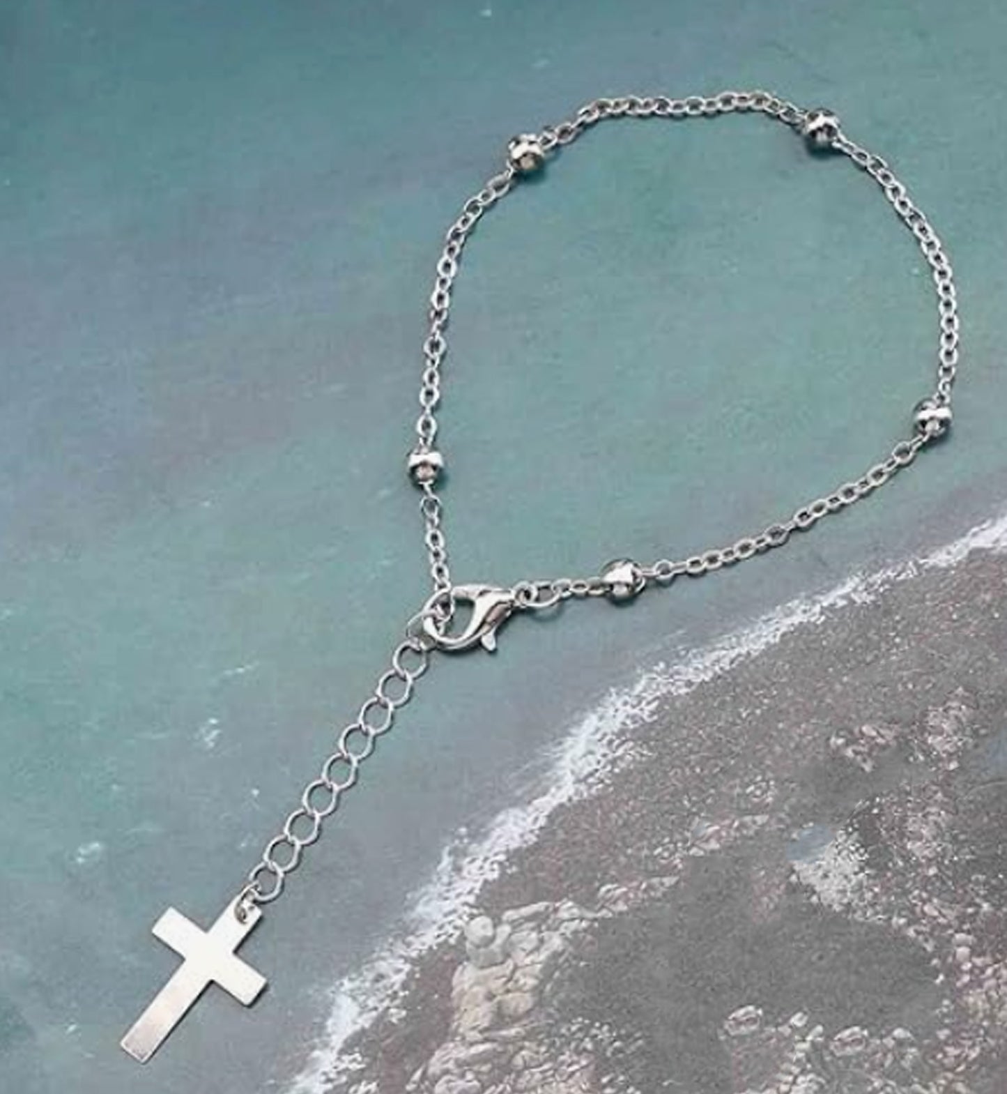 Single Cross Bead Bracelet