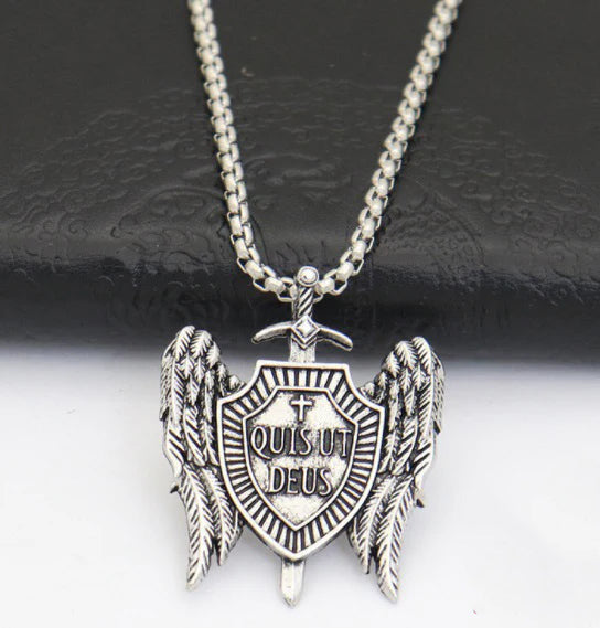 Guardian Angel Shield Necklace