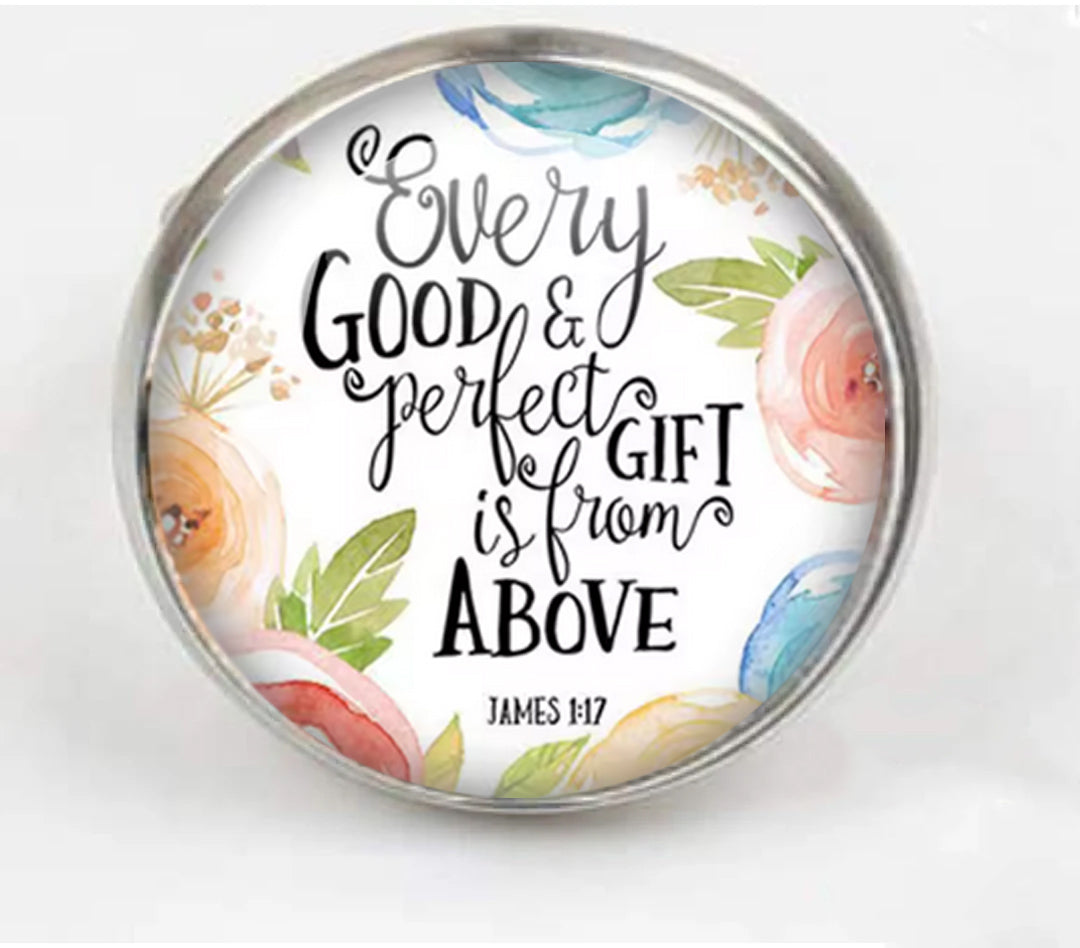 James 1:17 Adjustable Ring