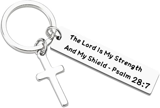The Lord Is My Strength Keychain