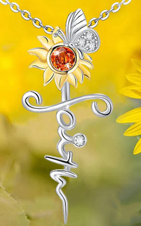 Artistic Faith Butterfly Necklace