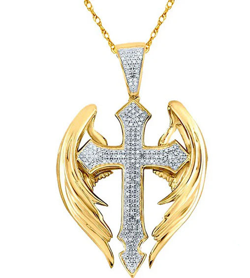 Guardian Angel Rhinestone Necklace