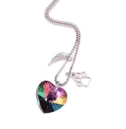 Guardian Angel for My Pet Heart Necklace