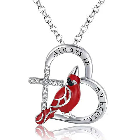 Always in My Heart Cardinal Necklace