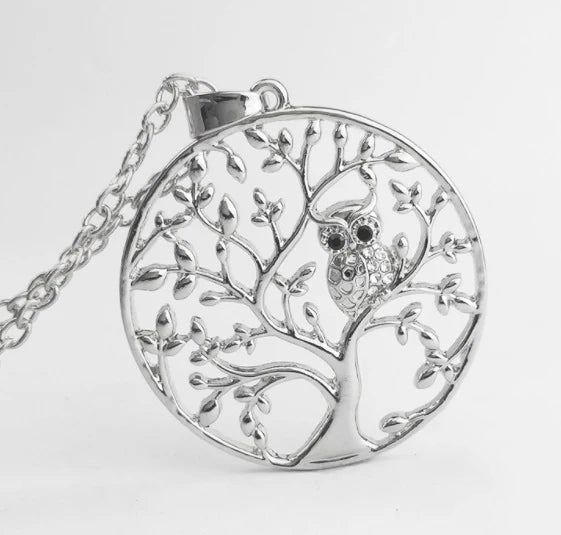 Wise Owl Tree Of Life Necklace