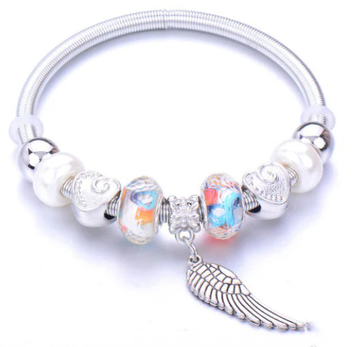 Angel Wing Iridescent Bracelet