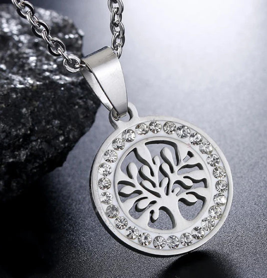 Pop Art Tree of Life Necklace