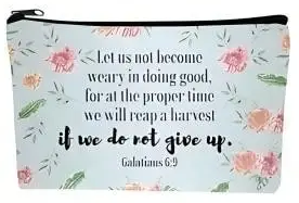 Multifunctional Bible Verse Bag -Gal. 6:9